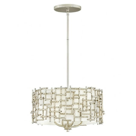 

Fredrick Ramond Lighting - Farrah-Four Light Small Drum Pendant in Transitional