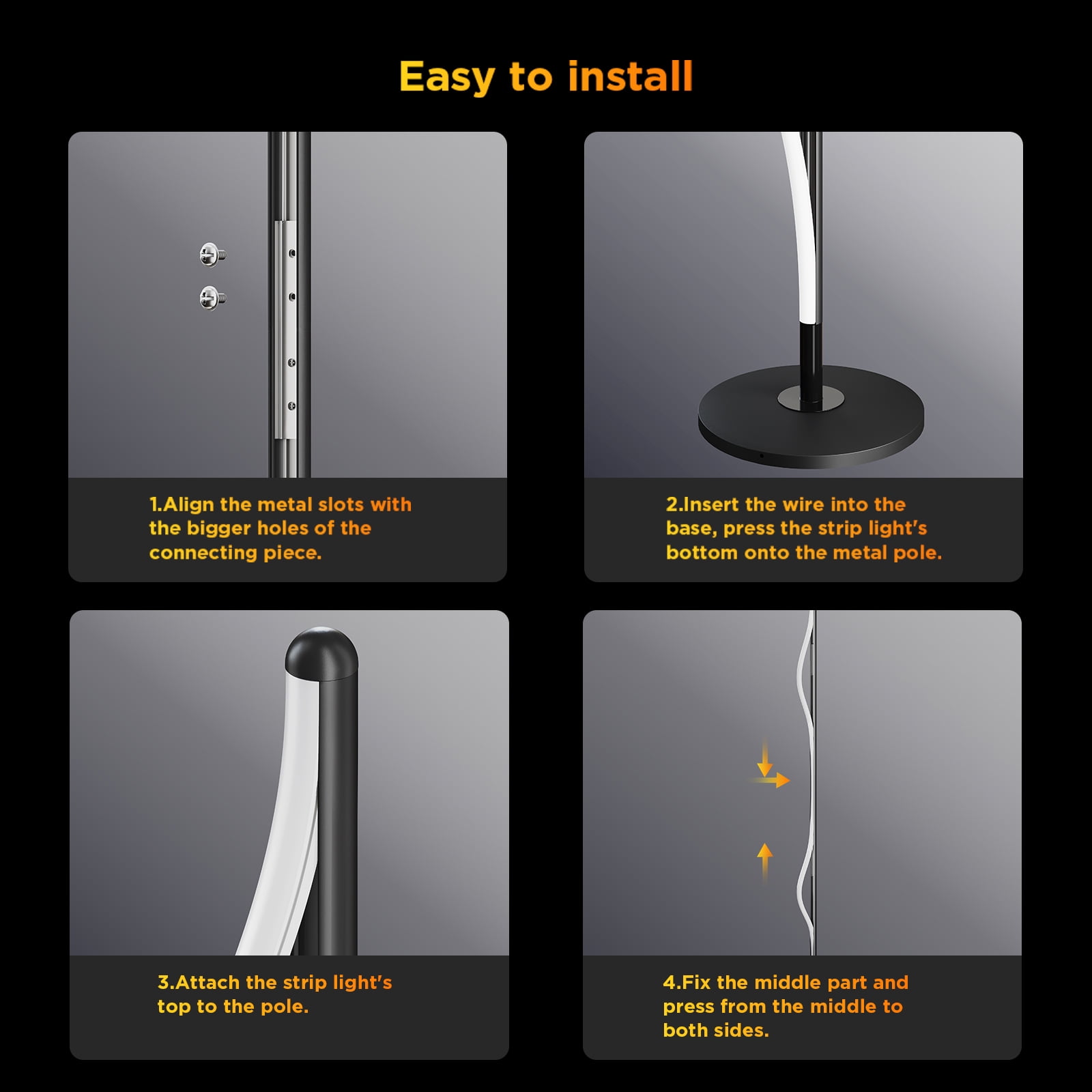 Govee Smart RGBICW Floor Lamp