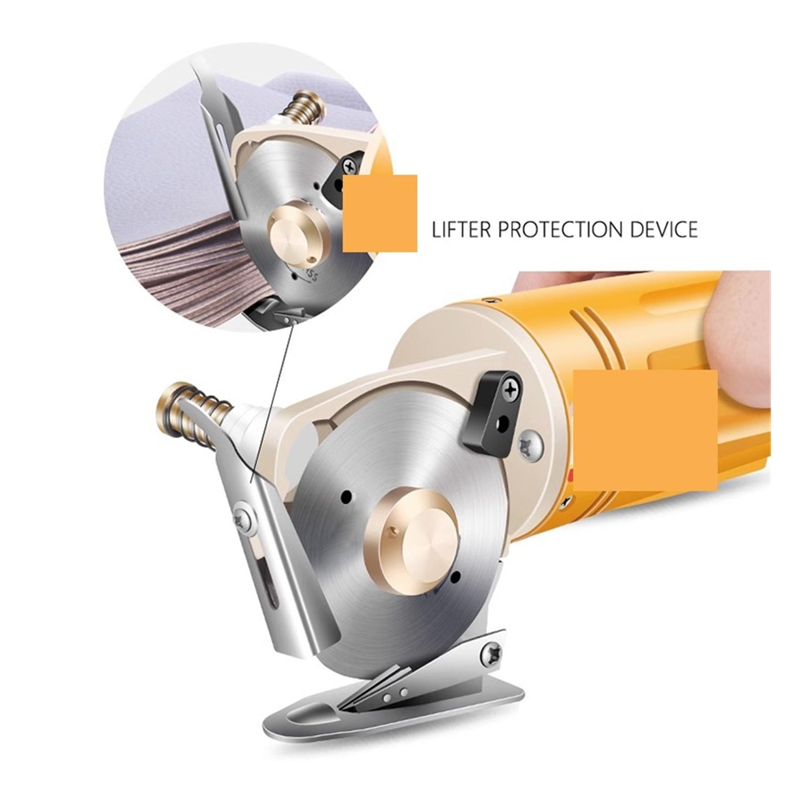 Electric Fabric Scissors Rotary Blade Fabric Tool Leather Fabric Electric Cutter Kit Cutting Saw Tool ,Easy to Use