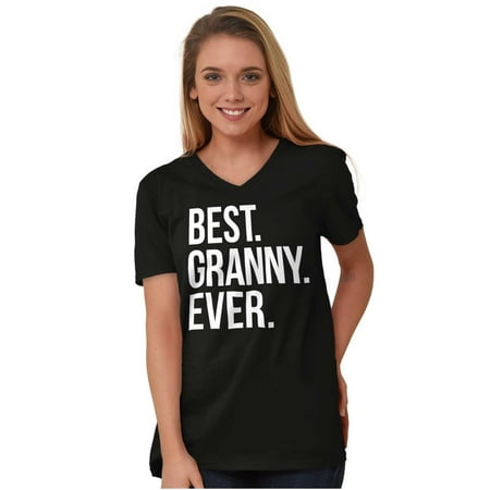 Best Relative Ever V-Neck T-Shirts Tshirt For Womens Worlds Okayest Granny Mothers Day (Best Rollerblader In The World)