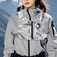 thumbnail image 1 of Colaxi Gilet de Course Sac Poitrine Sac de Poitrine Gilet Portable pour Randonnée Moto Jogging Gris, 1 of 8