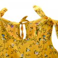 thumbnail image 4 of GYRATEDREAM Toddler Baby Girls Summer Floral Dresses Shoulder Straps Bowknot Casual Dress 1-4 Years, 4 of 10