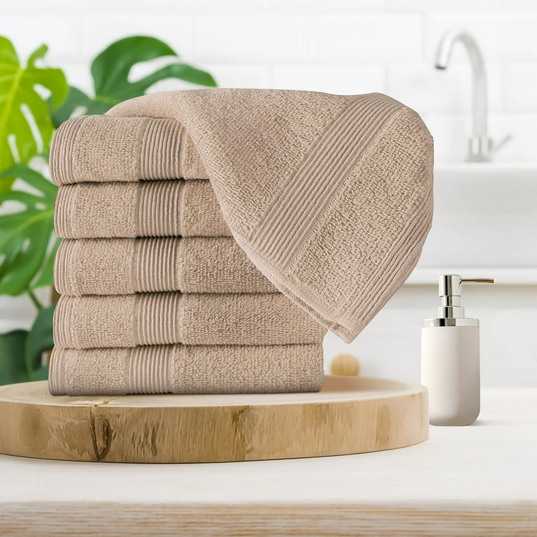BELIZZI HOME 100% Cotton Ultra Soft 6 Pack Towel Set, Contains 2 Bath Towels  28X