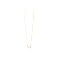 thumbnail image 2 of Women's Welry Curved Bar Pendant Necklace in 14kt Yellow Gold, 16" + 2", 2 of 6