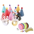 thumbnail image 6 of BESTYASH 11-Piece Assorted Colorful Birthday Paper Crowns Set Perfect for Party Decorations and Photo Booth Props, 6 of 8