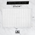 thumbnail image 6 of DII 34x21" Modern Cotton Ultra Soft Ribbed Chunky Bath Rug in Cream, 6 of 6