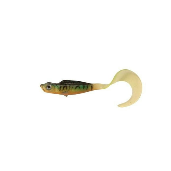 Berkley SCMG3-FT PowerBait Power Minnow Grub, 3" 6Pk, Firetiger, Floating, The tail simulates live bait