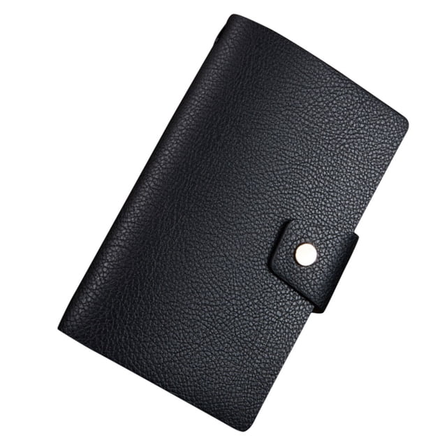 Minkissy Notepad Portátil Negro Con Encuadernación Fina Para Uso Profesional Y Personal