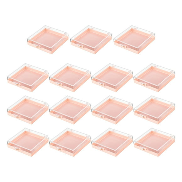 Caja de almacenamiento de 15 piezas para uñas, organizadores de cuentas pequeñas, estuche de almacenamiento artesanal duradero para Rosa