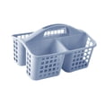 thumbnail image 4 of Cesta de ducha, cesta de almacenamiento con compartimentos, portátil, multifuncional, organizador de artículos de tocador para gimnasio, dormitorio Azul, 4 of 8