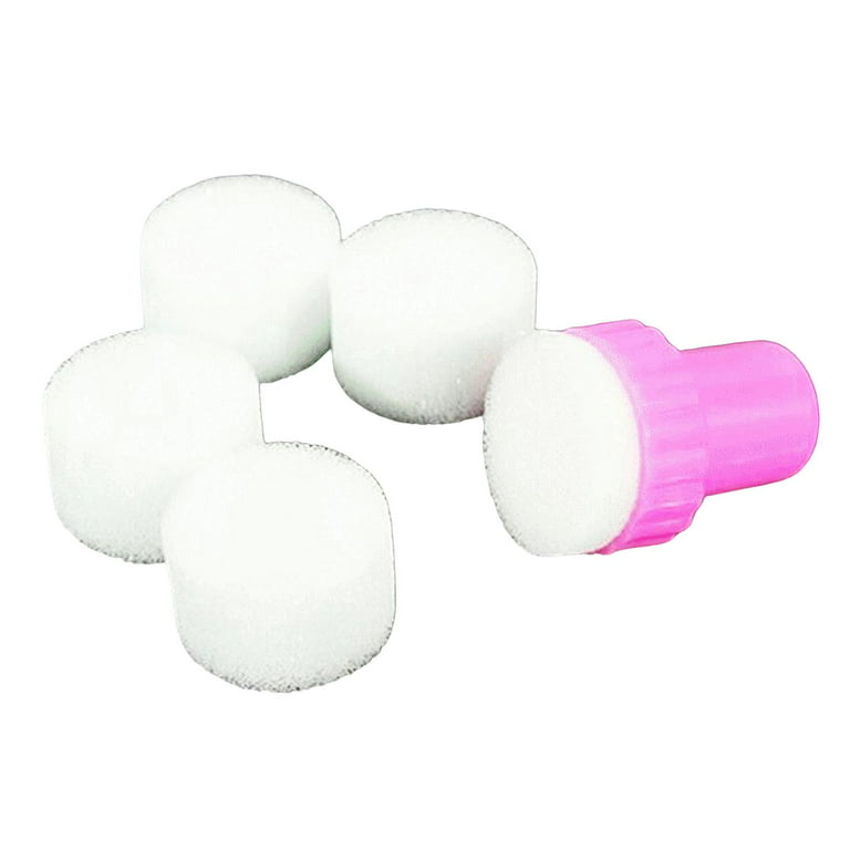 5 Pieces Nail Art Sponges Stamp Soft Sponges for Home Beginners 