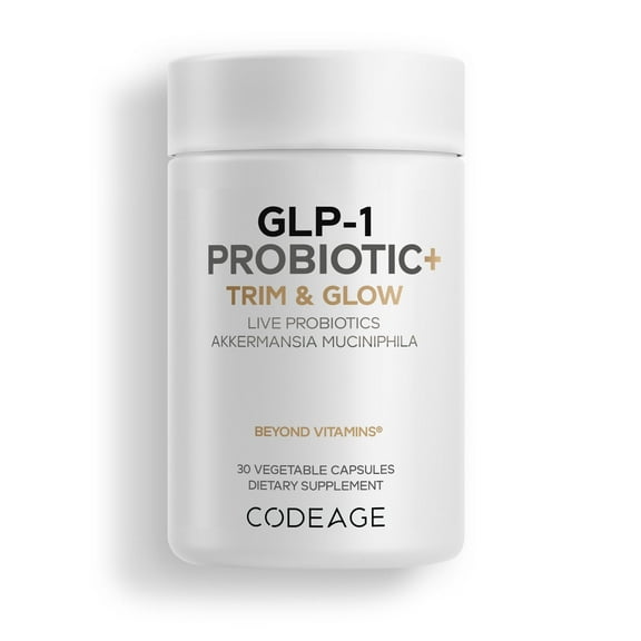 Codeage GLP-1 Probiotic , Live Probiotics Akkermansia, Chicory Inulin Prebiotics Postbiotics, 30 ct