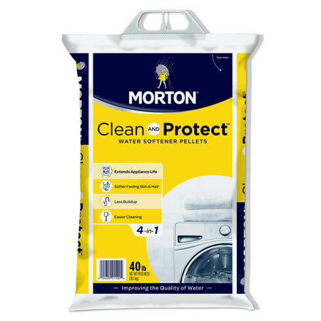 Morton® Clean and Protect® Water Softener Salt Pellets, 40 lb. (Best Water Softener For High Iron)