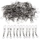 thumbnail image 1 of 100 unids/set giratorio de barril de pesca con línea de pesca de señuelos de cobre a presión de seguridad Zulema Eslabones giratorios de cojinetes de bolas de pesca, 1 of 4