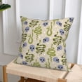 thumbnail image 6 of Throw Pillow Covers, Cartoon Green Cute Snake Skull Soft Square Pillow Cases with Invisible Zipper for Couch Bed Sofa, Farmhouse Fall Home Decor 16"x16", 6 of 7