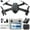 Black, variant on 2.4G Drone with Dual 1080P Camera & 4.3in Screen,Brushless Motor RC Quadcopter,App Control,Headless Mode,360° Obstacle Avoidance(Under 250g)