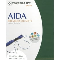Precut Zweigart Stern-Aida 14 count Dark Green 3706/6037