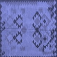 thumbnail image 1 of Ahgly Company Indoor Square Southwestern Blue Country Area Rugs, 6' Square, 1 of 4