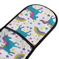 thumbnail image 2 of Dailycode Double Sided Oven Mitt with Loop Heat Resistant Kitchen Long Potholders 7" x 35" Unicorn Rainbow Stars, 2 of 6