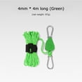 thumbnail image 2 of Polea Viento Cuerda 4mm 4m Tensor Tienda Nylon Reflectante Hebilla Fija Verde, 2 of 4
