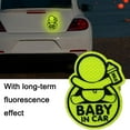 thumbnail image 3 of Reflective Baby On Board Baby In Car Window Bumper Sticker Vinyl Decal Cute Sign, 3 of 8