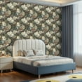 thumbnail image 2 of Peel and Stick Wallpaper Contact Paper Floral Bird Strawberry Green Pink Blue Birds Peonies Small Flowers Self Adhesive and Removable 17.7in x 118in, 2 of 8