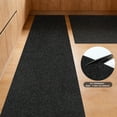 thumbnail image 4 of MIDUORUG Solid Black Runner Rug 3'×8' Non Slip Rubber Back Area Rugs for Indoor Outdoor Hallway Kitchen, 4 of 7
