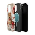 thumbnail image 2 of DistinctInk Tough Case for Apple iPhone 13 PRO (6.1" Screen), Compatible with MagSafe Charging - Valentine's Day Finnish Spitz Puppy, 2 of 6