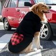 thumbnail image 5 of Plaid Dog Hoodies Love Heart Pattern Warm Fashion Pullover Pet Sweatshirt Winter Two-Legged Clothes, Ideal for Small Medium Large Dogs, 5 of 8