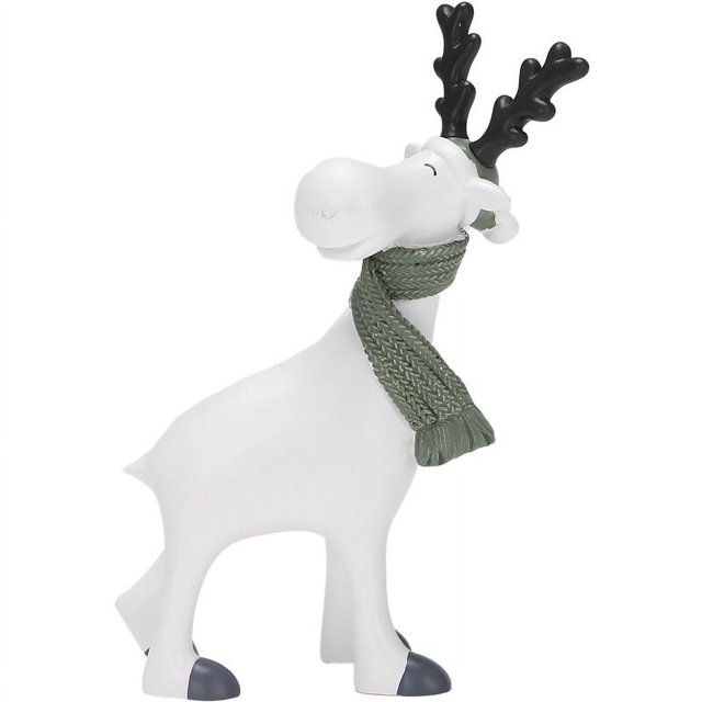 Decoración del hogar, estatua de resina, decoración de animales para sala de estar, regalo de Navidad divertido, ciervo, decoración moderna, mira hacia atrás