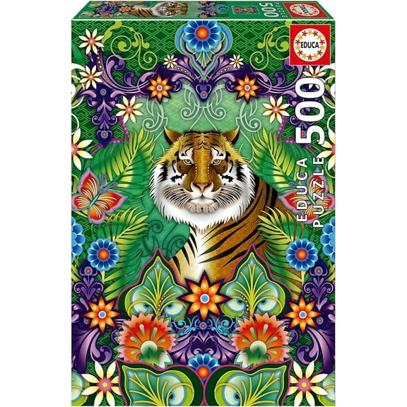 500 Piece Bengal Tiger Jigsaw Puzzle, Catalina Estrada