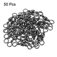 thumbnail image 3 of Uxcell Fishing Barrel Swivels Solid Ring Terminal Tackle for Freshwater Fishing Black 110lb, 3 of 4