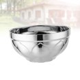 thumbnail image 4 of Stainless Steel Lotus Rice Bowl Double Layer Insulation and Anti-scalding Bowl Multi-function Soup Food Bowl Home Kitchen Tool, 4 of 9