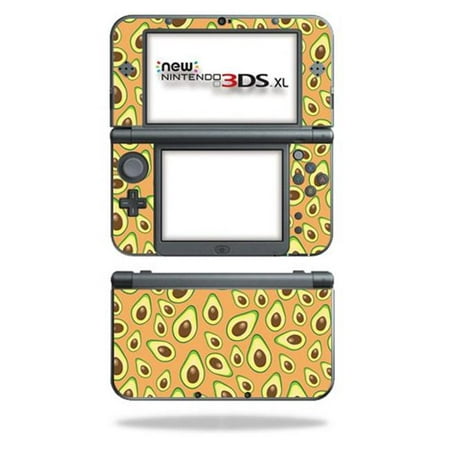 MightySkins NI3DSXL2-Orange Avocados Skin Decal Wrap for New Nintendo 3DS XL 2015 - Orange Avocados Each Nintendo 3DS XL (2015) kit is printed with super-high resolution graphics with a ultra finish. All skins are protected with MightyShield. This laminate protects from scratching  fading  peeling and most importantly leaves no sticky mess. Our patented advanced air-release vinyl a perfect installation everytime. When you are ready to change your skin removal is a snap  no sticky mess or gooey residue for over 4 years. You can t go wrong with a MightySkin. Features Nintendo 3DS XL (2015) decal skin Nintendo 3DS XL (2015) case Nintendo 3DS XL (2015) skin Nintendo 3DS XL (2015) cover Nintendo 3DS XL (2015) decal This is NOT A HARD CASE. It is a vinyl skin/decal sticker and is NOT made of rubber  silicone  gel or plastic. Durable Laminate that Protects from Scratching  Fading & Peeling Will Not Scratch  fade or Peel No Sticky Mess Guaranteed Nintendo 3DS XL (2015) NOT IncludedSpecifications Design: Orange Avocados Compatible Brand: Nintendo Compatible Model: 3DS XL (2015) - SKU: VSNS57979