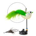 thumbnail image 1 of Cat Teaser Wands Cat Stick Toy Simulation Birds Cat Interactive Toy 1 1pcs Funny Quality Cat Toy with Suction Cup Kitten Gift Cat Supplies 1 BRID AND 1 FEATHER, 1 of 8