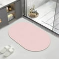 thumbnail image 1 of Tapete de baño de diatomita | Superabsorbente y de secado rápido | Reverso de goma antideslizante | Estilo moderno | 40 x 60 cm | Disponible en rosa, amarillo, gris y azul, 1 of 6