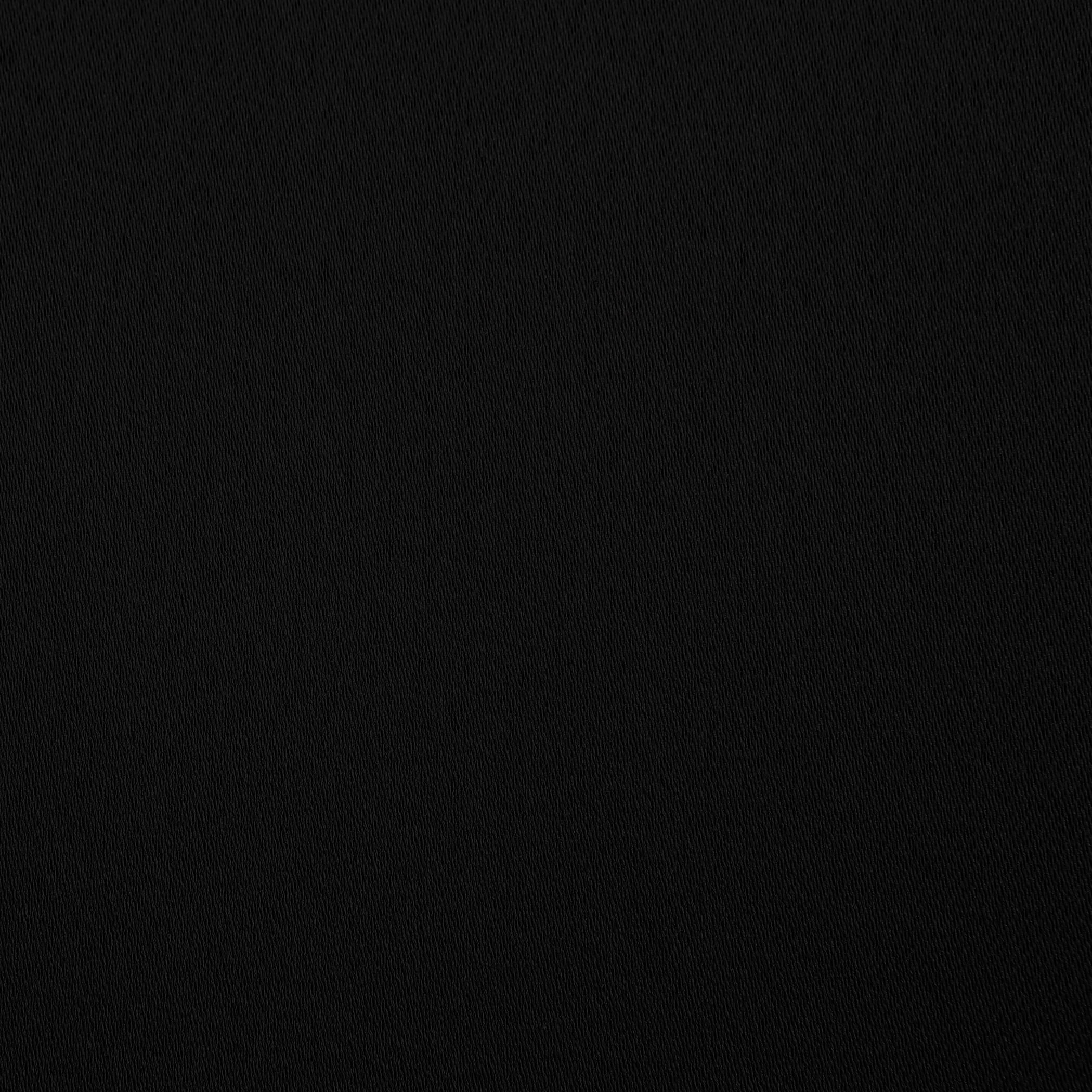 Sun Zero Oslo Extreme 100% Blackout Grommet Curtain Panel, 52"X95", Black, 1-Piece Single Panel
