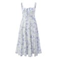 thumbnail image 2 of WILLBEST Vestidos Largos Casuales para Mujer, Vestido Largo sin Mangas con Tirantes, Vestido de Verano de Color Liso sin Espalda, Vestido de Vendaje de Línea A Mediana, 2 of 3