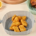 thumbnail image 4 of Reusable Silicone Liners for Air Fryer - Round & Non-Stick Baking Pans, 4 of 5