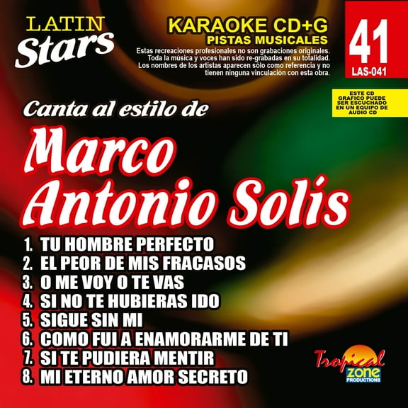 Karaoke Latin Stars 041 Marco Antonio Solis