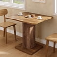 thumbnail image 4 of Finmind 39" Square Dining Table for 4, Farmhouse Small Kitchen Table for Dining Room, Natural, 4 of 5
