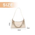 thumbnail image 2 of Fashion Joker ladies shoulder chain bag women's messenger bag - white, 2 of 6