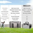 thumbnail image 6 of VEVOR Cat Carrier with Wheels Airline Approved Rolling Pet Carrier 25 lbs Grey for Cat Dog Small Medium Animals Kitten Puppy, 6 of 9