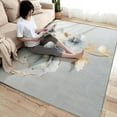 thumbnail image 3 of Floral Rug 4x6 Area Rugs for Bedroom Living Room, Nordic Flower Area Rug, Modern Carpet Machine Washable Non-Slip Rug, Soft Low Pile Area Rug, Indoor Decorative Rugs d&ip278, 3 of 6