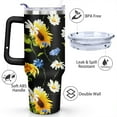 thumbnail image 3 of Sunflowers 40oz Stainless Steel Vacuum Insulated Tumbler with Lid and Straw Gifts for Mom Friend Sister Grandma, 3 of 7