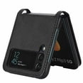 thumbnail image 3 of TECH CIRCLE for Samsung Galaxy Z Flip 4 5G  Case, Slim Lightweight Rugged Shockproof Folding Card Slot Case Cover For Samsung Z Flip 4 6.7 inch 2022,Black, 3 of 7