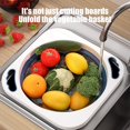 thumbnail image 4 of ¡Ganga del Día!, Lavabo plegable Tabla de cortar multifuncional Cesta para lavar y escurrir frutas portátil para el hogar Akmoler, 4 of 9