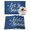 Blue, variant on Christmas Pink Placemats Set of 2, Winter Dreamy Country Pastoral Snowflakes Snow Dots Heat Insulated Linen Place Mats, Washable Stain-Proof Table Mats for Dining Tables Holiday Decor 13x19 Inches