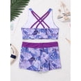 thumbnail image 7 of iiniim Girls' Kids 2-Piece Active Set Dance Sport Outfits Racer Back Top and Booty Short Gymnastics Dancing Clothes, 7 of 7
