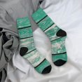 thumbnail image 5 of Pofeuu Old Green Wooden Print Crew Socks, Adult Running Hiking Socks for Youth and Adult, 5 of 6